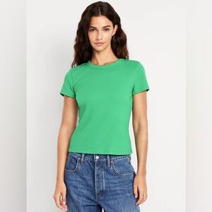 Old Navy Bright Green Crewneck Short Sleeve Tee